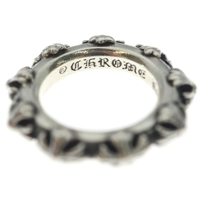 Chrome Hearts Cross Band Ring Silver