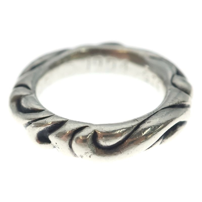 Chrome Hearts Scrl Band Scroll Ring Silver