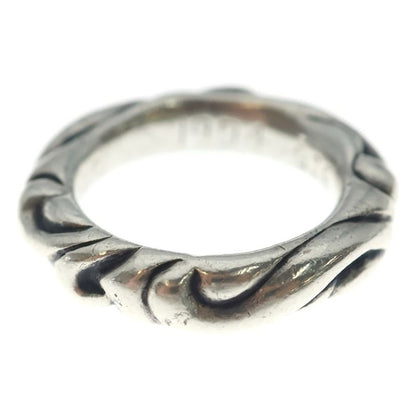 Chrome Hearts Scrl Band Scroll Ring Silver