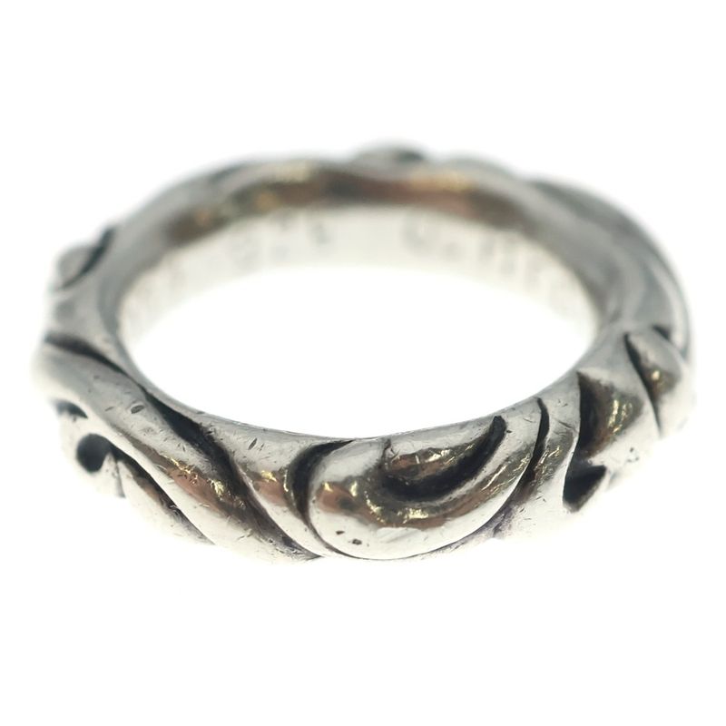 Chrome Hearts Scrl Band Scroll Ring Silver