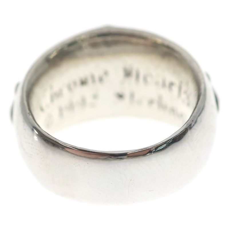Chrome Hearts Flrl Crs Floral Cross Ring Silver
