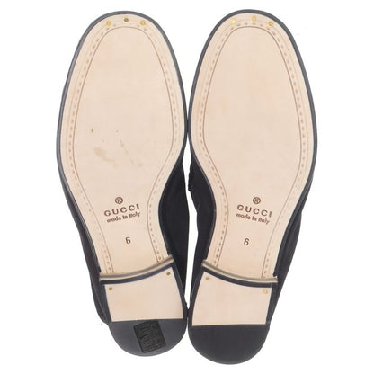 Gucci Horsebit Loafer Leather Loafers Low Cut Shoes Black