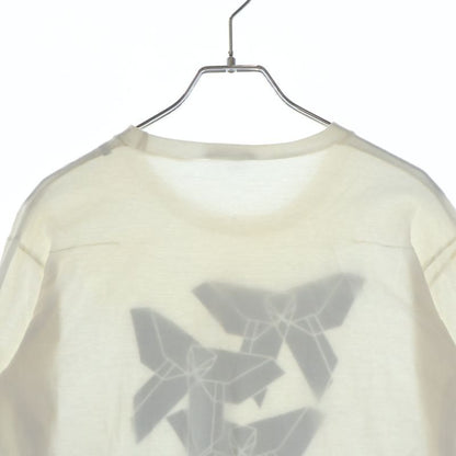 Dior Homme Chris Van Assche Era Geometric Motif Ribbon Print Crew Neck Long