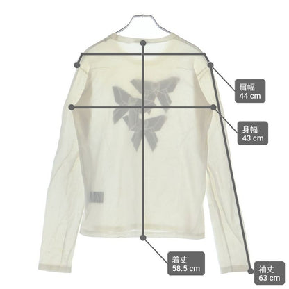 Dior Homme Chris Van Assche Era Geometric Motif Ribbon Print Crew Neck Long