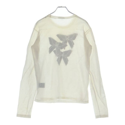 Dior Homme Chris Van Assche Era Geometric Motif Ribbon Print Crew Neck Long