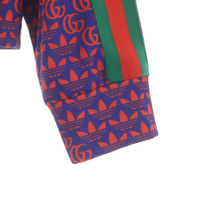 Gucci Adidas Double and Trefoil Print Zip Up Jacket and Zip Up Track