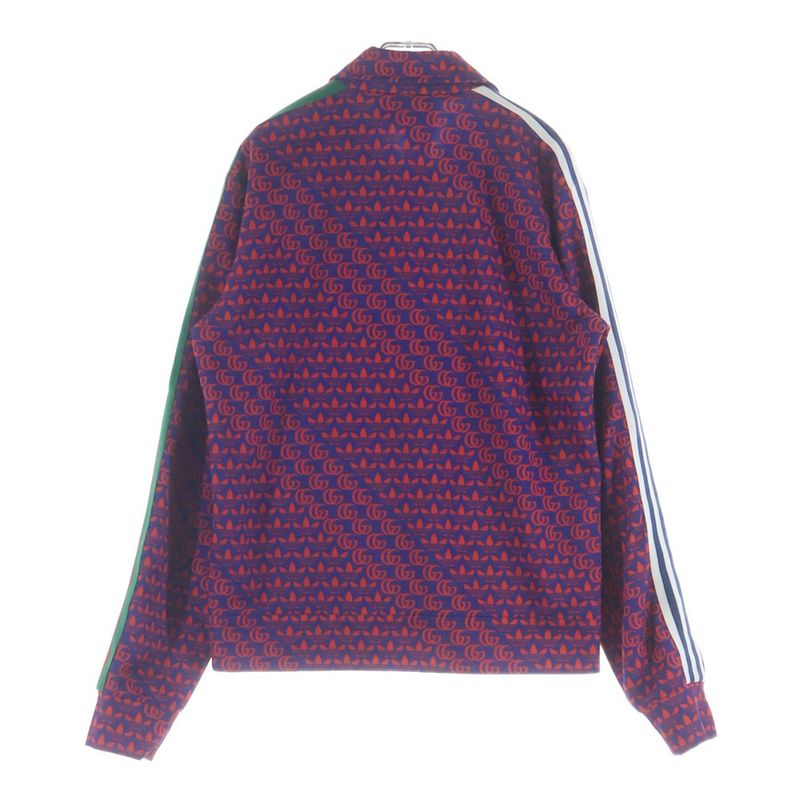 Gucci Adidas Double and Trefoil Print Zip Up Jacket and Zip Up Track
