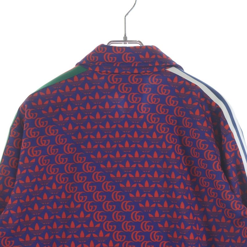 Gucci Adidas Double and Trefoil Print Zip Up Jacket and Zip Up Track