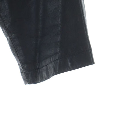 Chrome Hearts 4 Pocket Cross Ball Button Leather Long Coat Black