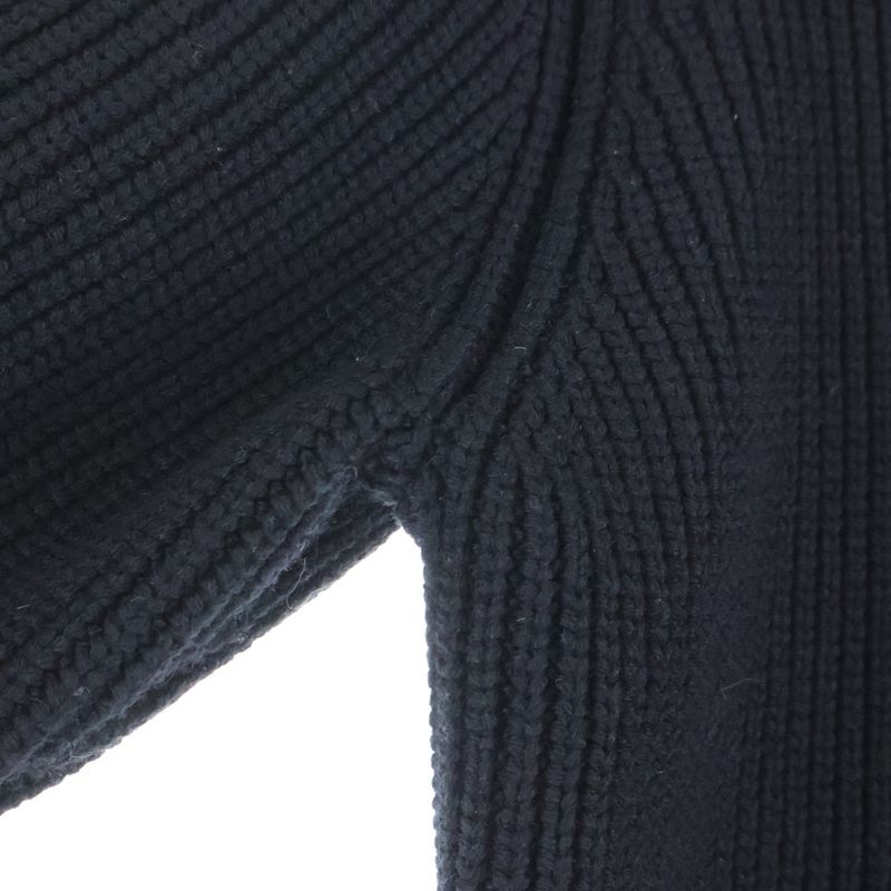 Chrome Hearts Not Triple Cross Leather Patch Cashmere Knit Not Cemetery Sweater