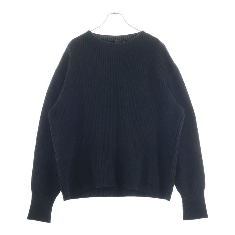 Chrome Hearts Not Triple Cross Leather Patch Cashmere Knit Not Cemetery Sweater
