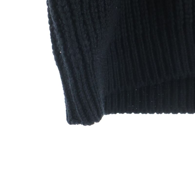 Chrome Hearts Not Triple Cross Leather Patch Cashmere Knit Not Cemetery Sweater