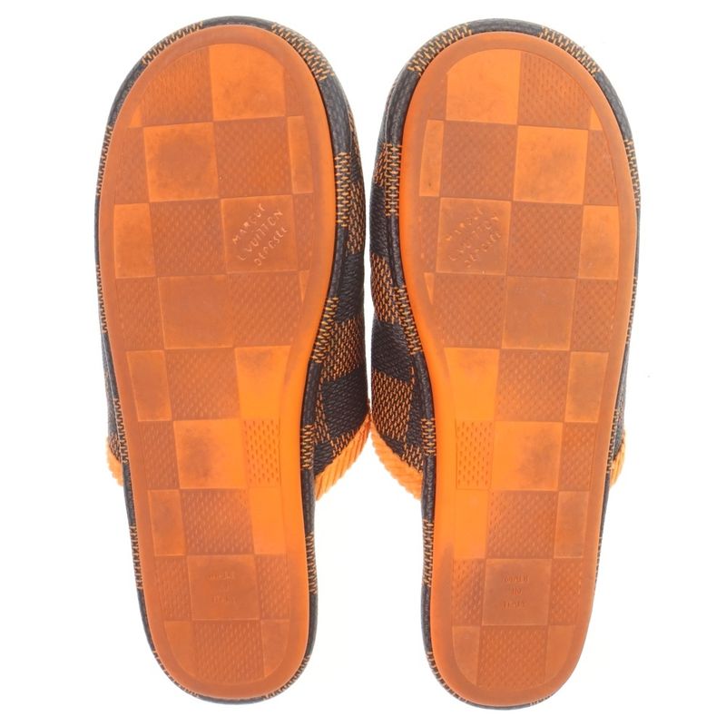 Louis Vuitton Palace Line Damier Mule Sandals Brown
