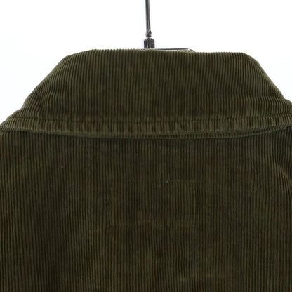 Saint Laurent Paris Cargo Pocket Corduroy Jacket Shirt Moss Green