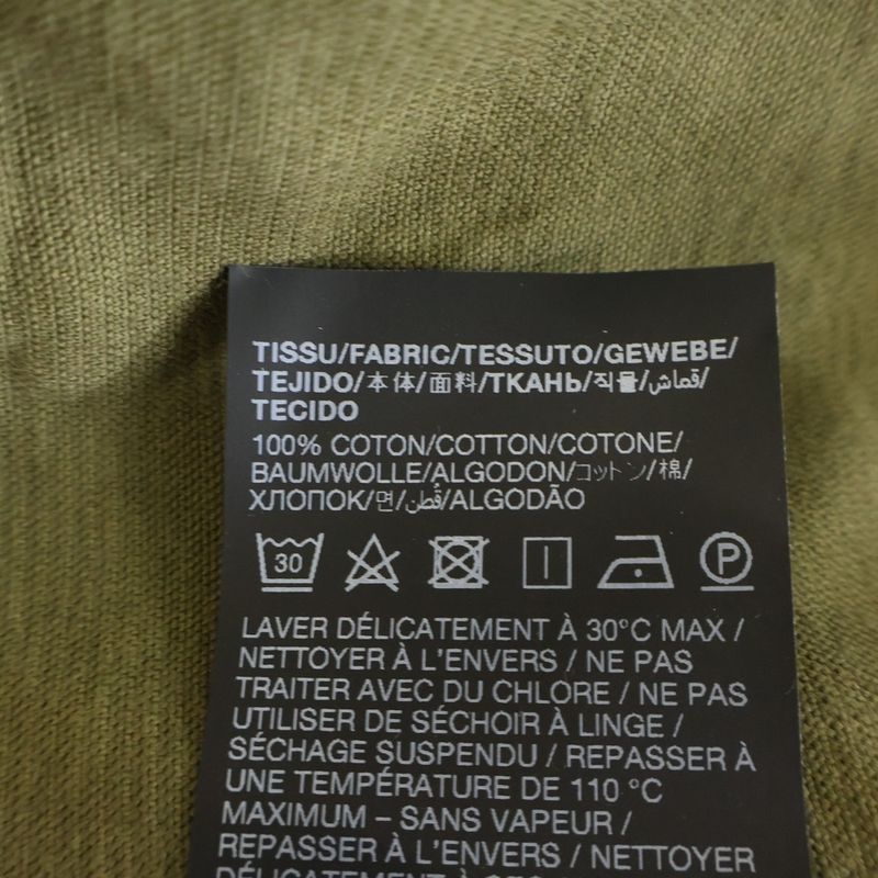 Saint Laurent Paris Cargo Pocket Corduroy Jacket Shirt Moss Green