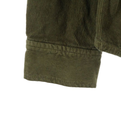 Saint Laurent Paris Cargo Pocket Corduroy Jacket Shirt Moss Green