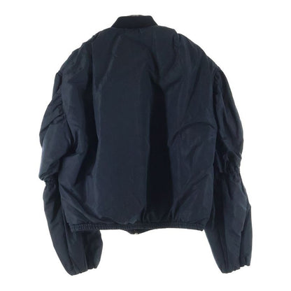 Louis Vuitton Monogram Bishop Sleeve Boma Jacket Silk Blend Short Length Black