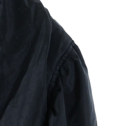 Louis Vuitton Monogram Bishop Sleeve Boma Jacket Silk Blend Short Length Black