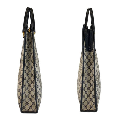 Gucci Vintage Sherry Line Gray GG Supreme Canvas 010 378 Tote