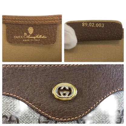 Gucci Vintage Sherry Line GG Supreme Canvas Tote Shoulder Bag
