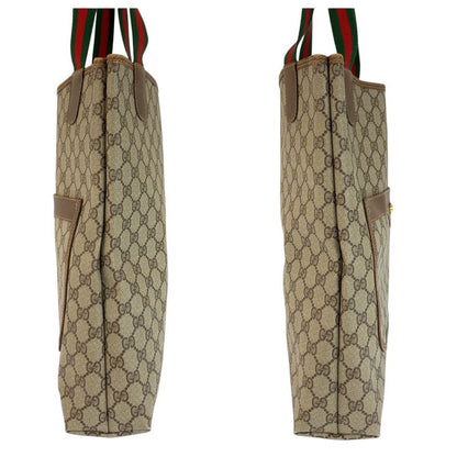 Gucci Vintage Sherry Line GG Supreme Canvas Tote Shoulder Bag