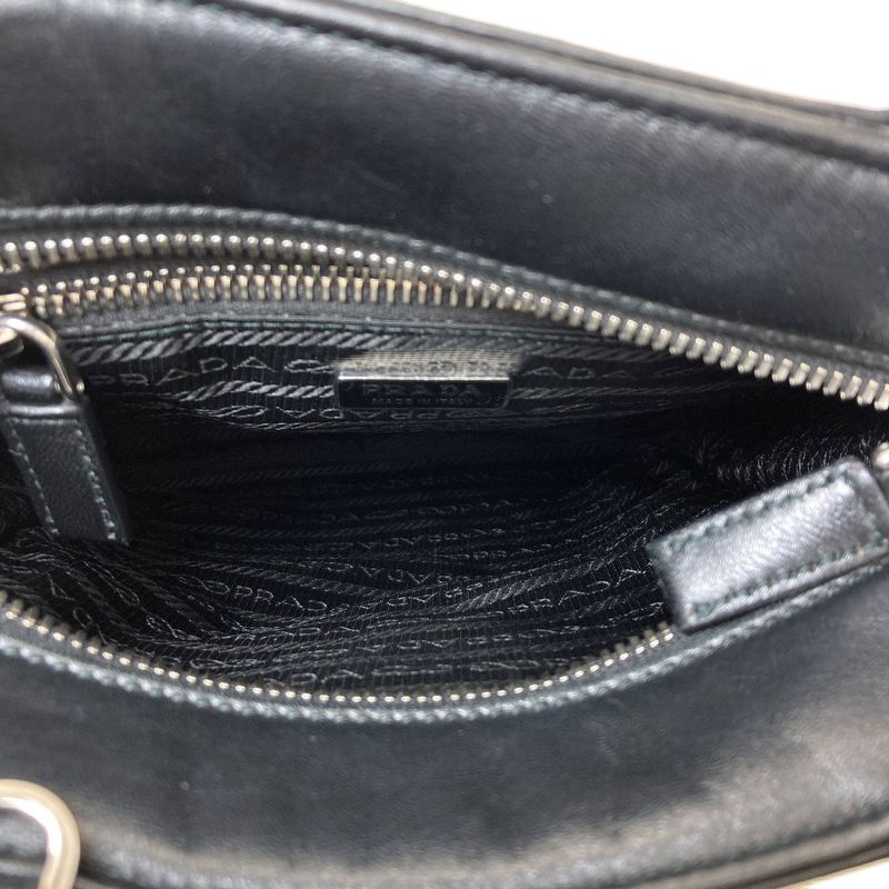 Prada Logo Handbag Lambskin