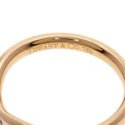 Tiffany & Co T Cube Band Diamond Ring 18k Pink Gold