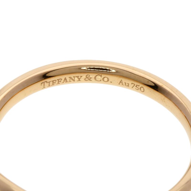 Tiffany & Co T Cube Band Ring 18k Pink Gold