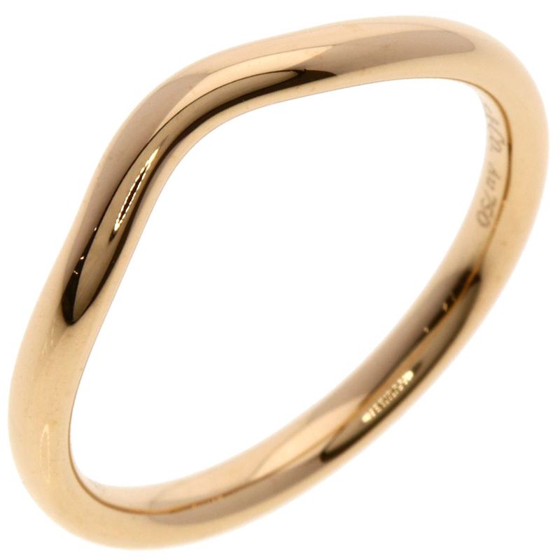 Tiffany & Co T Cube Band Ring 18k Pink Gold