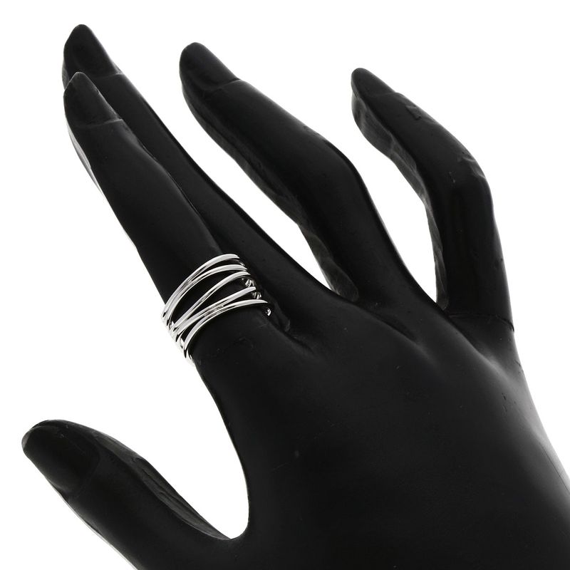 Tiffany & Co Wave Row Ring 18k White Gold