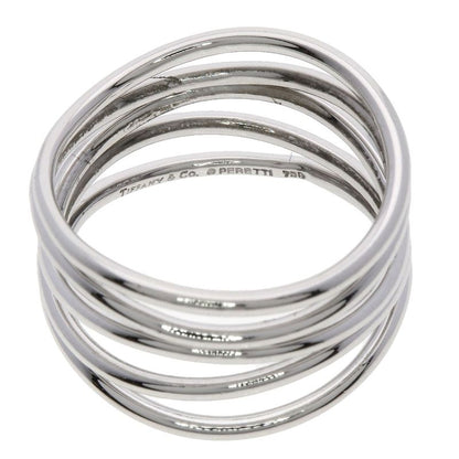 Tiffany & Co Wave Row Ring 18k White Gold