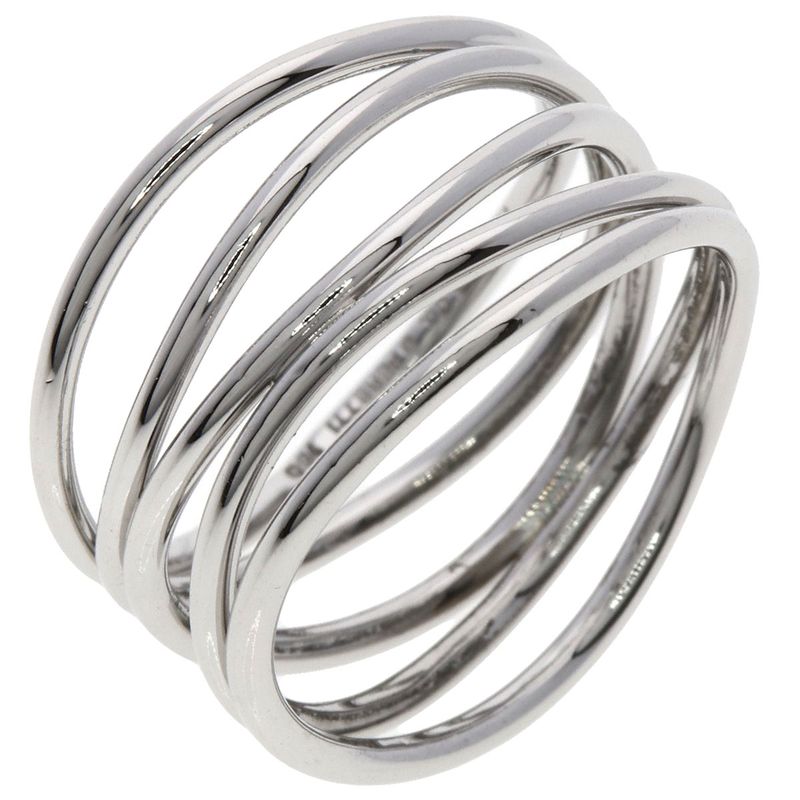 Tiffany & Co Wave Row Ring 18k White Gold