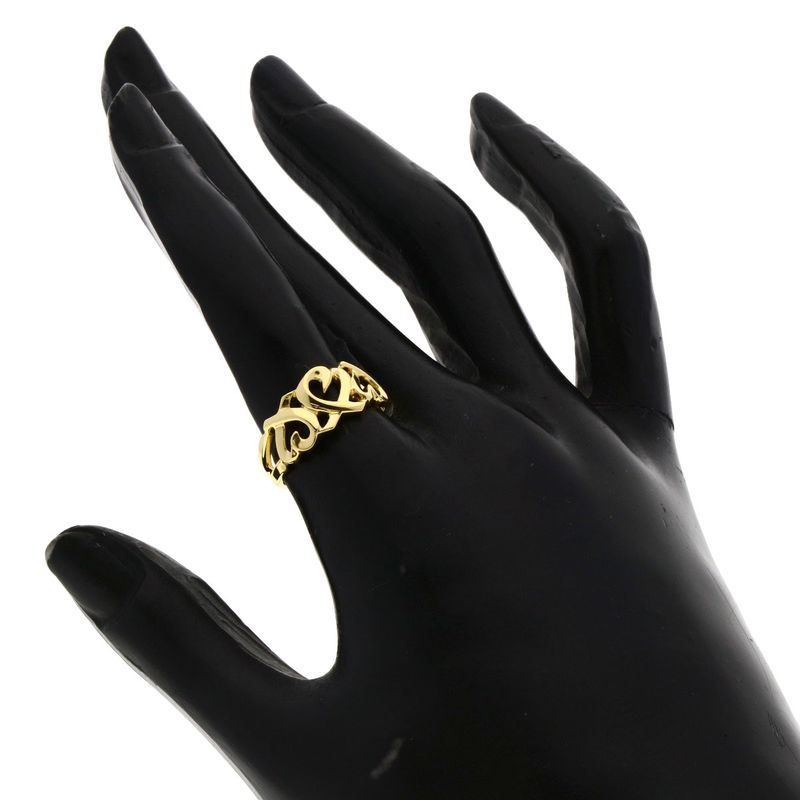 Tiffany & Co Triple Loving Heart Ring 18k Yellow Gold