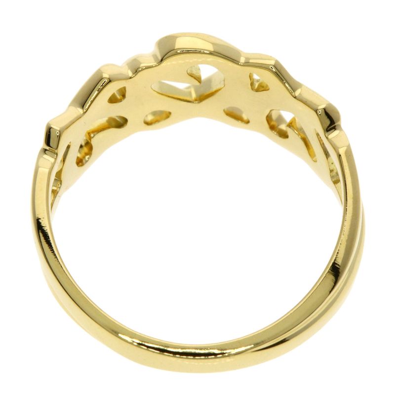 Tiffany & Co Triple Loving Heart Ring 18k Yellow Gold