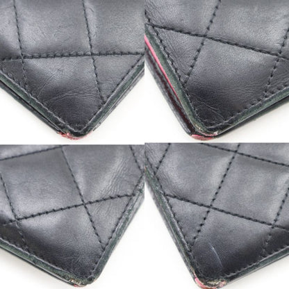 Chanel Cambon Line Bifold Calf Black Wallet
