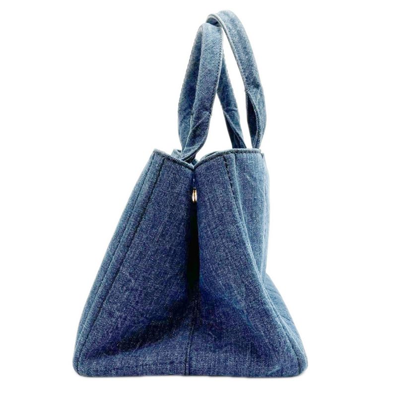 Prada Tote Canapa 158 Navy Denim