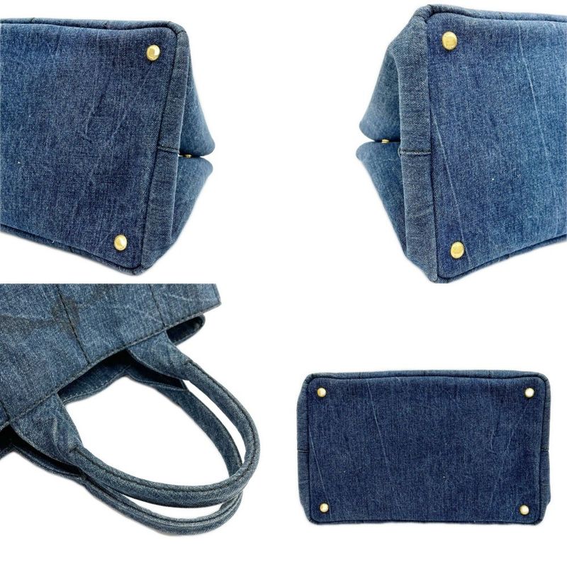 Prada Tote Canapa 158 Navy Denim