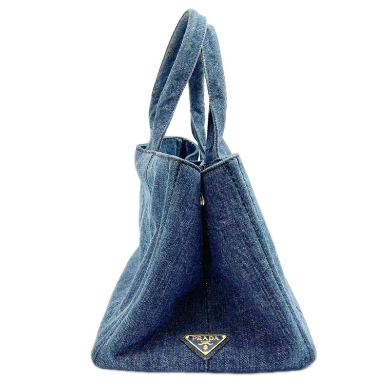 Prada Tote Canapa 158 Navy Denim