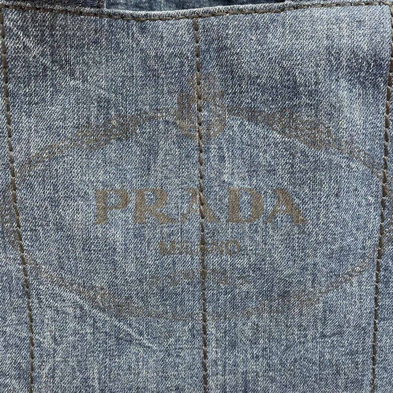 Prada Tote Canapa 158 Navy Denim