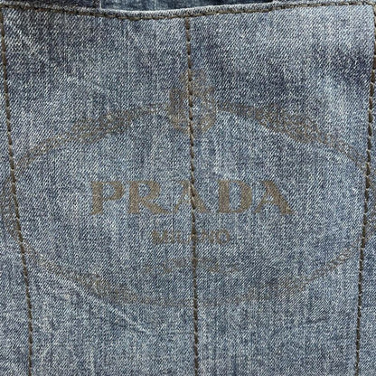 Prada Tote Canapa 158 Navy Denim
