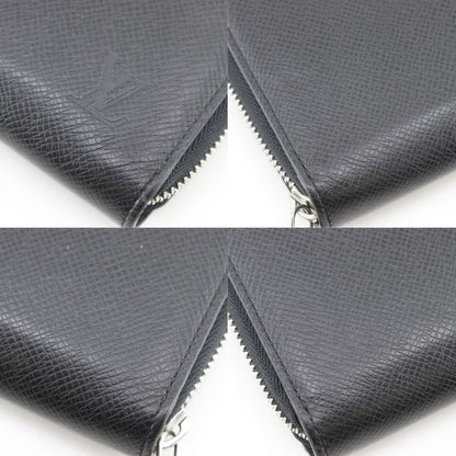 Louis Vuitton Zippy Organizer NM Taiga Noir Black Wallet
