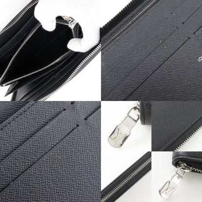 Louis Vuitton Zippy Organizer NM Taiga Noir Black Wallet