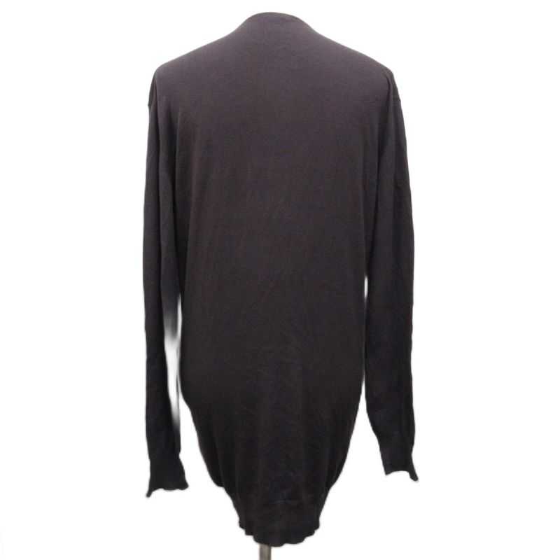 Miu Miu Miu Cardigan Knit Long Sleeve Cotton Long Oversize 42 Gray