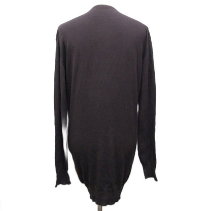 Miu Miu Miu Cardigan Knit Long Sleeve Cotton Long Oversize 42 Gray