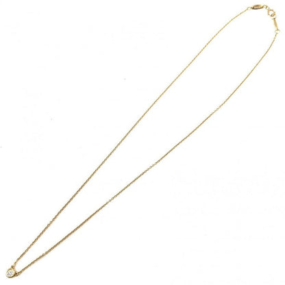 Tiffany & Co Necklace by the Yard Single Diamond Pendant 18k YG 18k Yellow Gold
