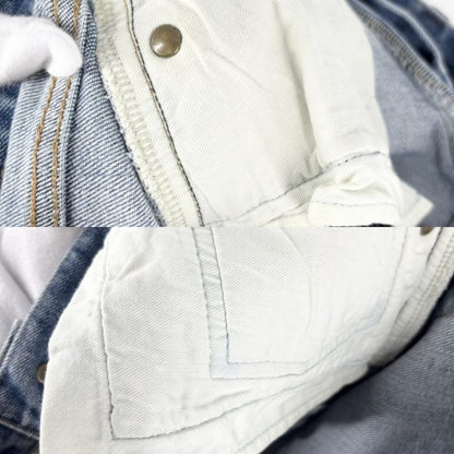 Saint Laurent Paris Denim Pants Skinny Jeans Bottom Distressed Long 28 Light