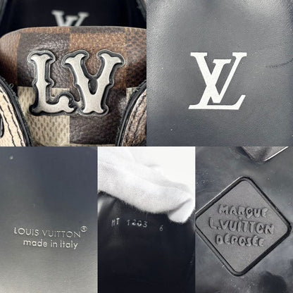 Louis Vuitton Loafers LV Checker Damoflage Shoes LV Combat Boot 25 cm 6 Sizes