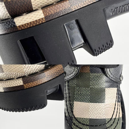 Louis Vuitton Loafers LV Checker Damoflage Shoes LV Combat Boot 25 cm 6 Sizes