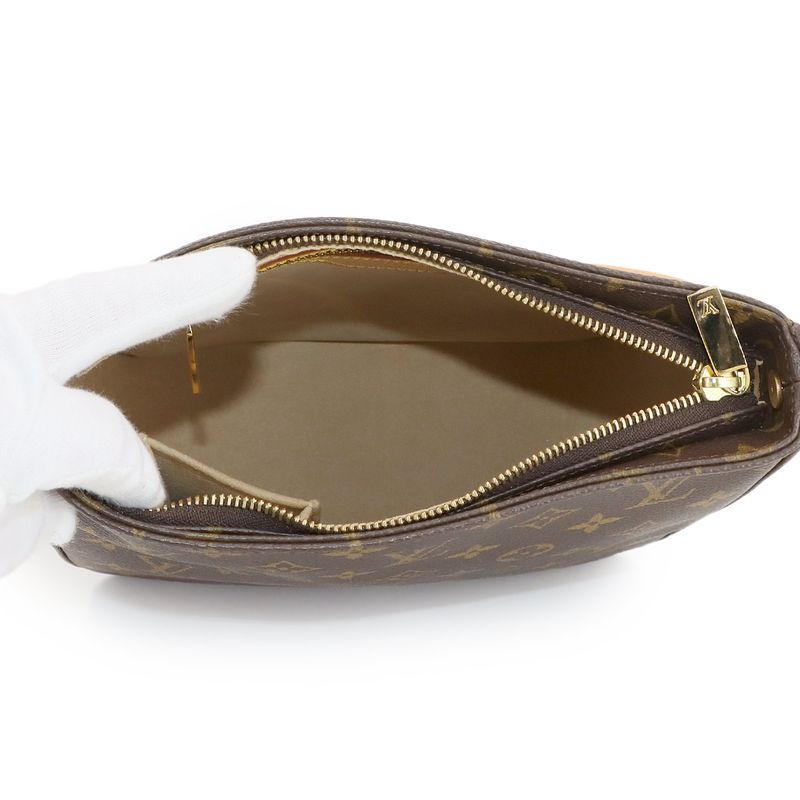 Louis Vuitton Monogram Looping MM Shoulder Bag Brown