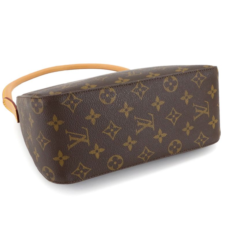 Louis Vuitton Monogram Looping MM Shoulder Bag Brown
